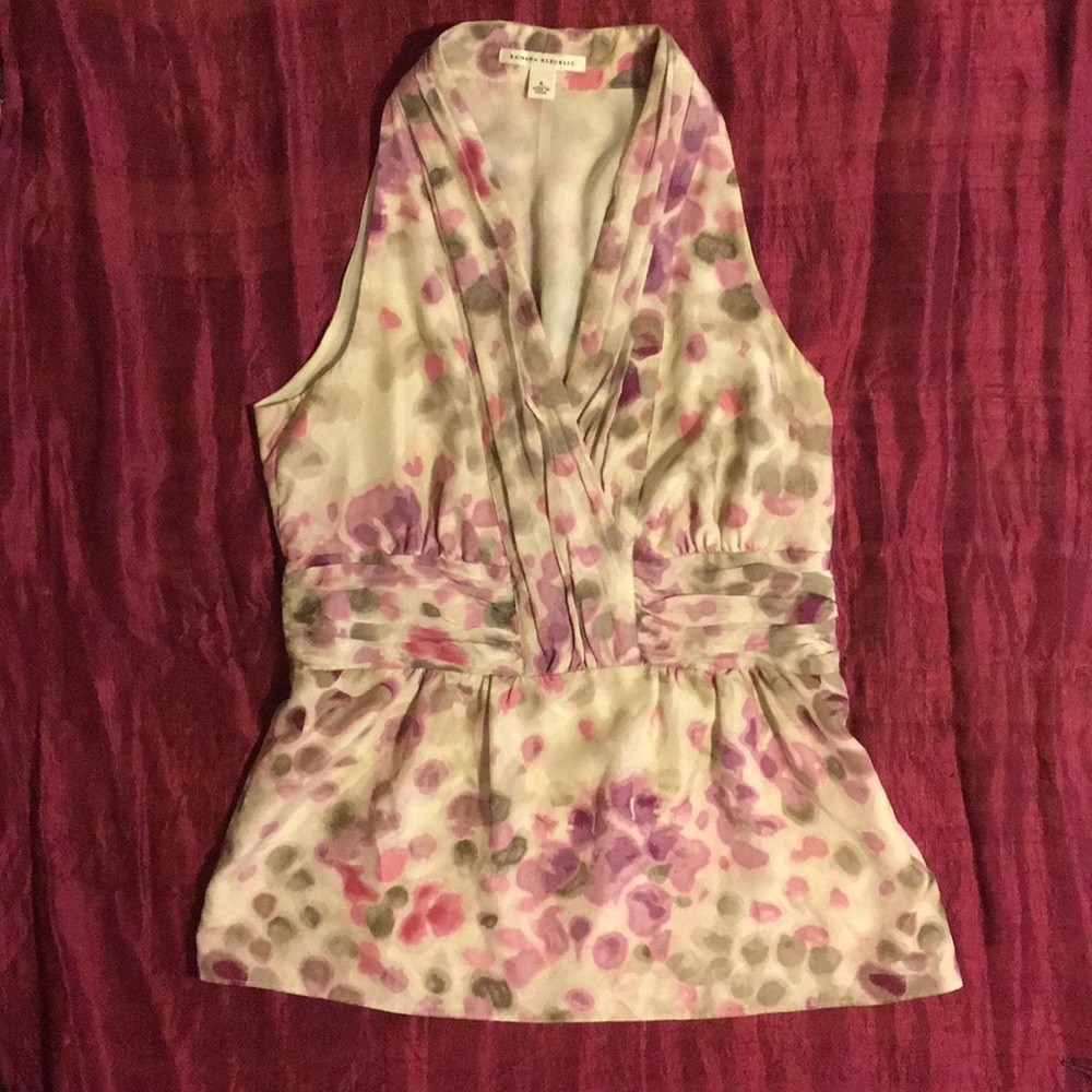 Banana Republic SILK Mock Halter Shell